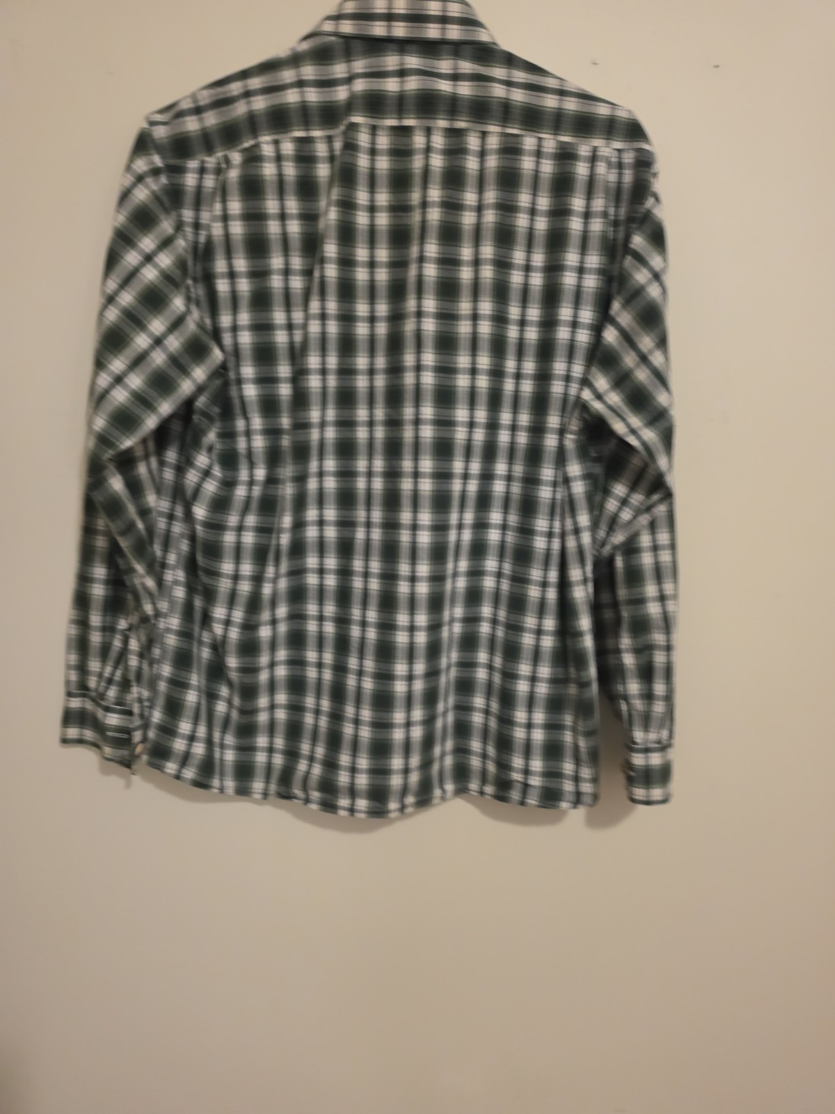 OS Trachten Alpenjäger Bavarian Shirt Green Plaid Mountain Patches Oktoberfest M