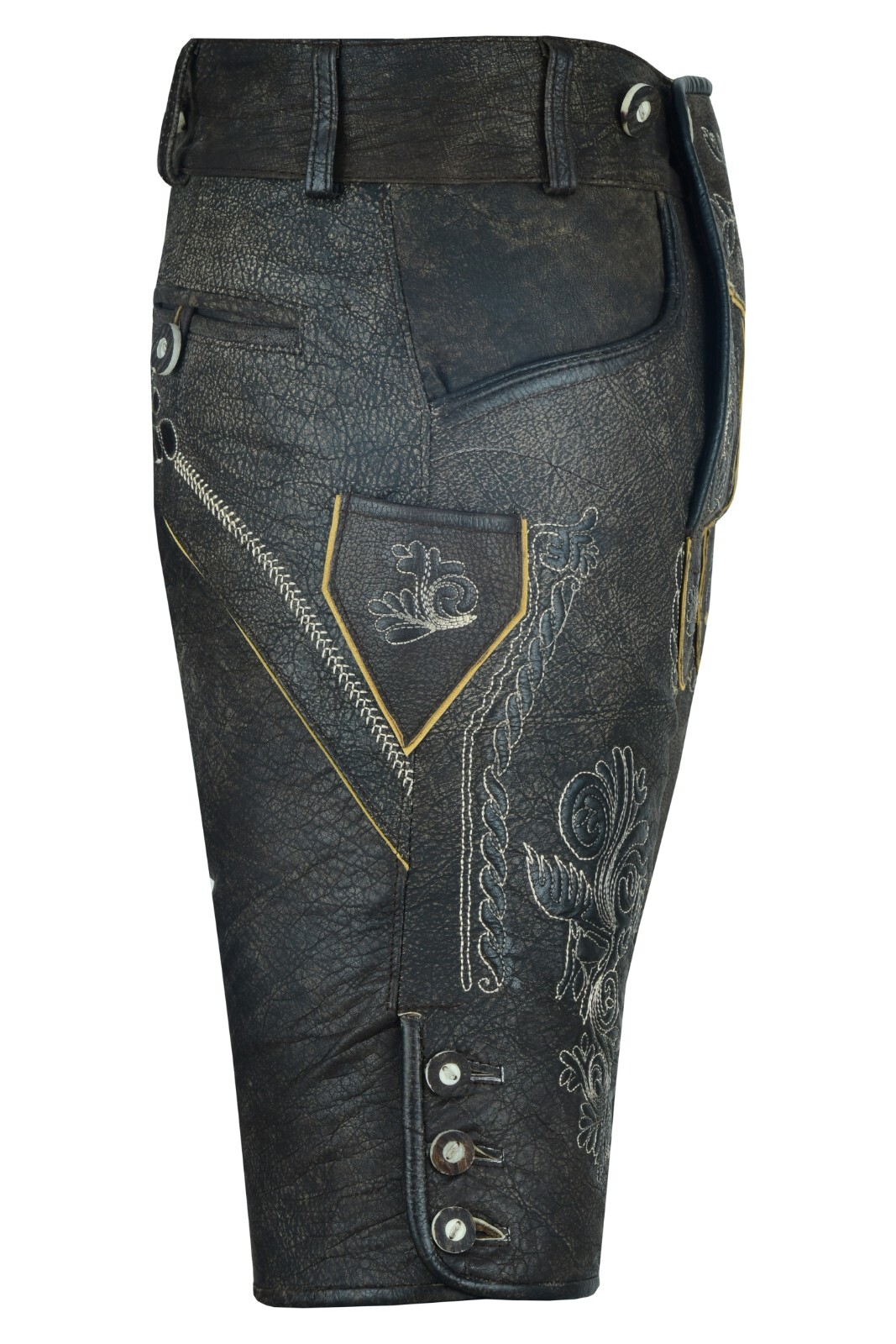 Men Oktoberfest Authentic Bavaria Trouser Lederhosen Leather Shorts M L XL 2XL