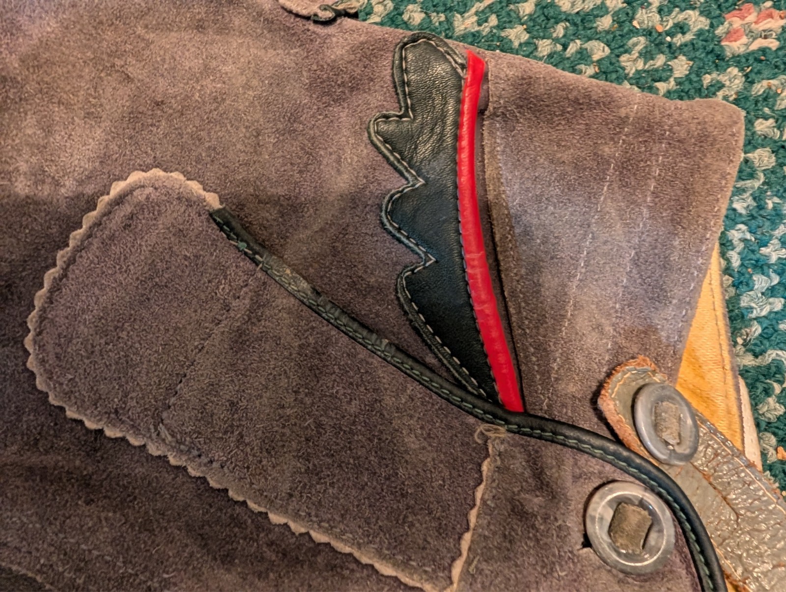 Boys/Toddler Oktoberfest German Gray/Green Lederhosen Leather Pants Child VTG