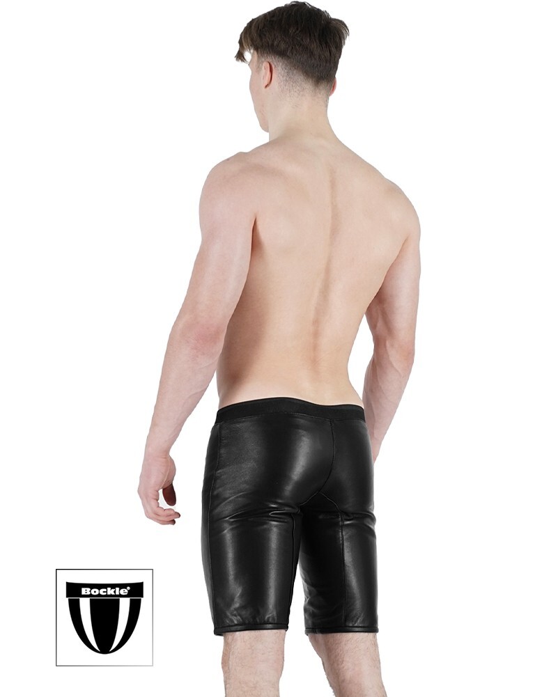 Bockle® Long Leather Lamb Boxer Sexy Leather Lamb Shorts