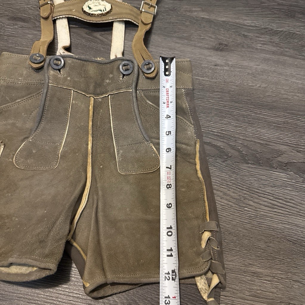 Authentic Kids Lederhosen Bavarian German Oktoberfest Christmas Vintage Set Nice