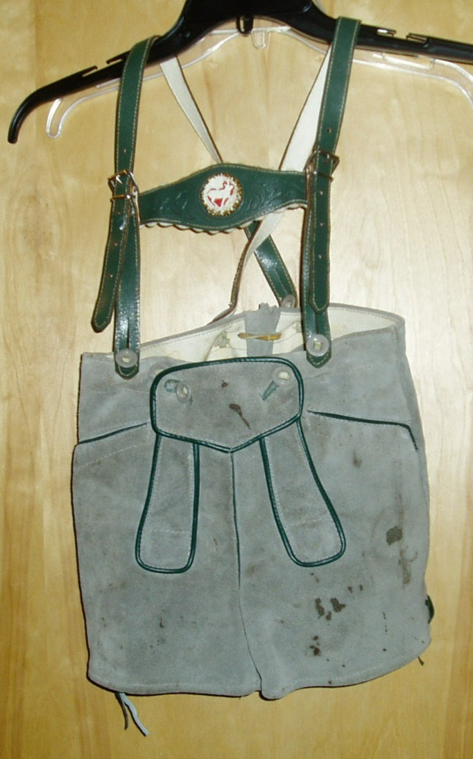 Vintage Authentic Lederhosen Child’s Leather Oktoberfest