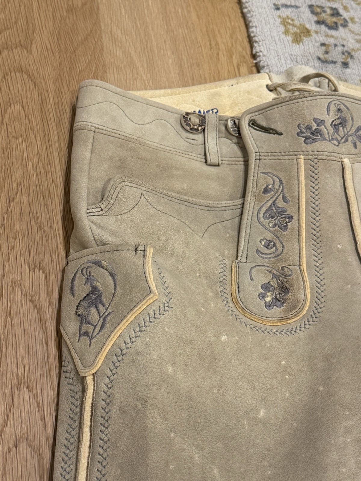 NWT Meindl Angermaier Men’s Lederhosen Trachten Brown Leather