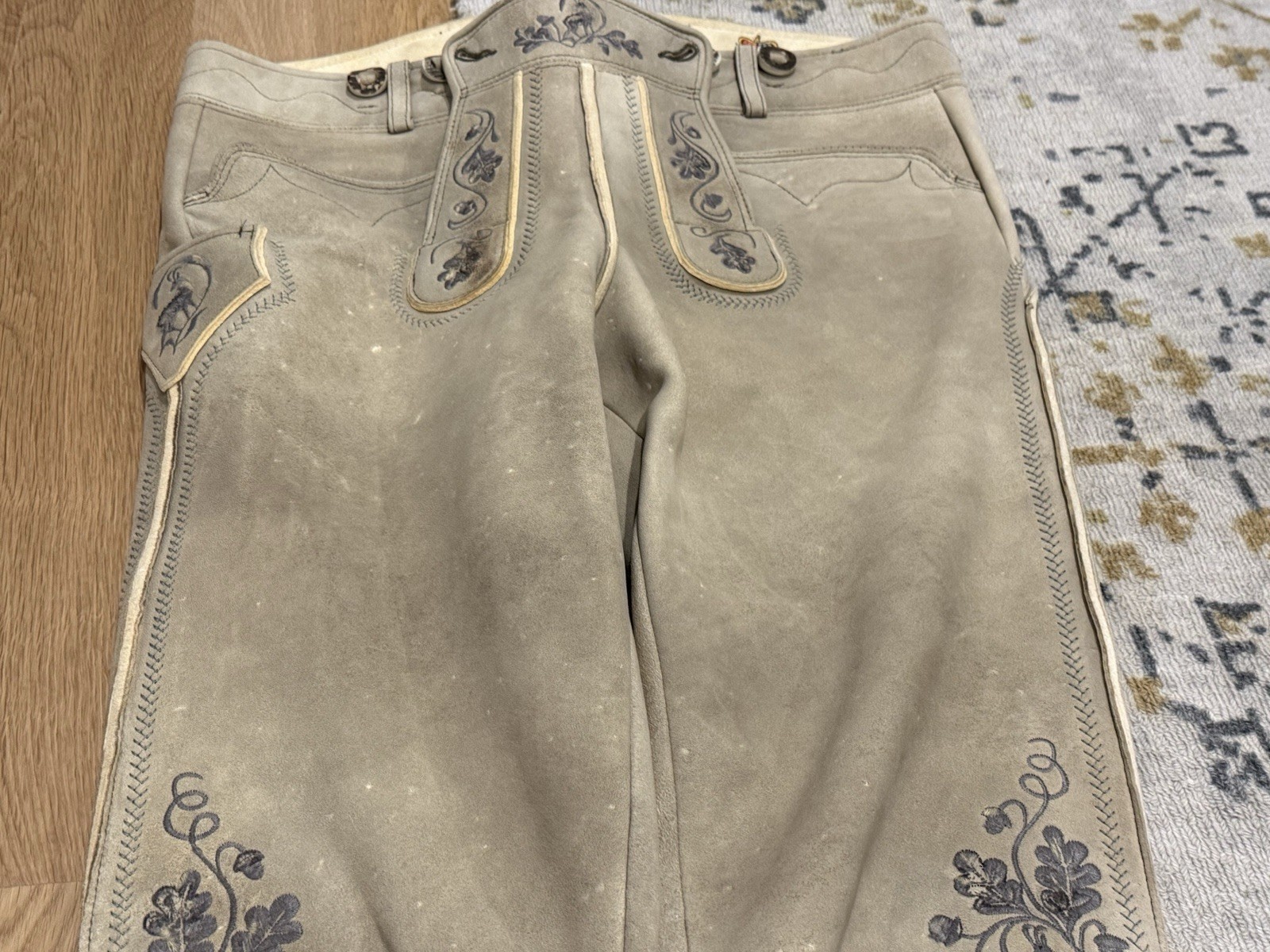 NWT Meindl Angermaier Men’s Lederhosen Trachten Brown Leather