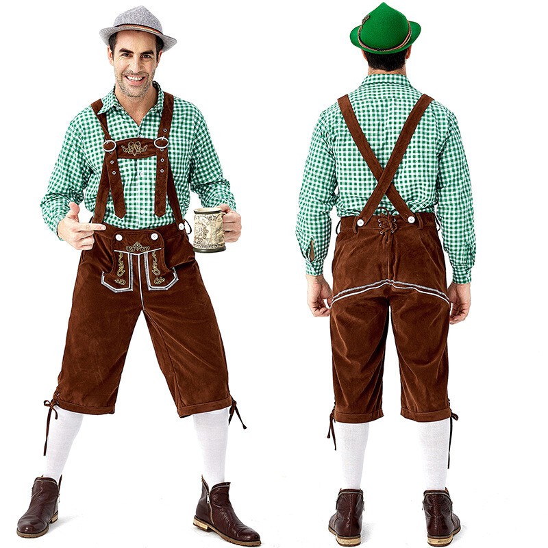 TRADITIONAL MENS BAVARIAN LEDERHOSEN OKTOBERFEST LEDERHOSEN GERMAN SUSPENDER