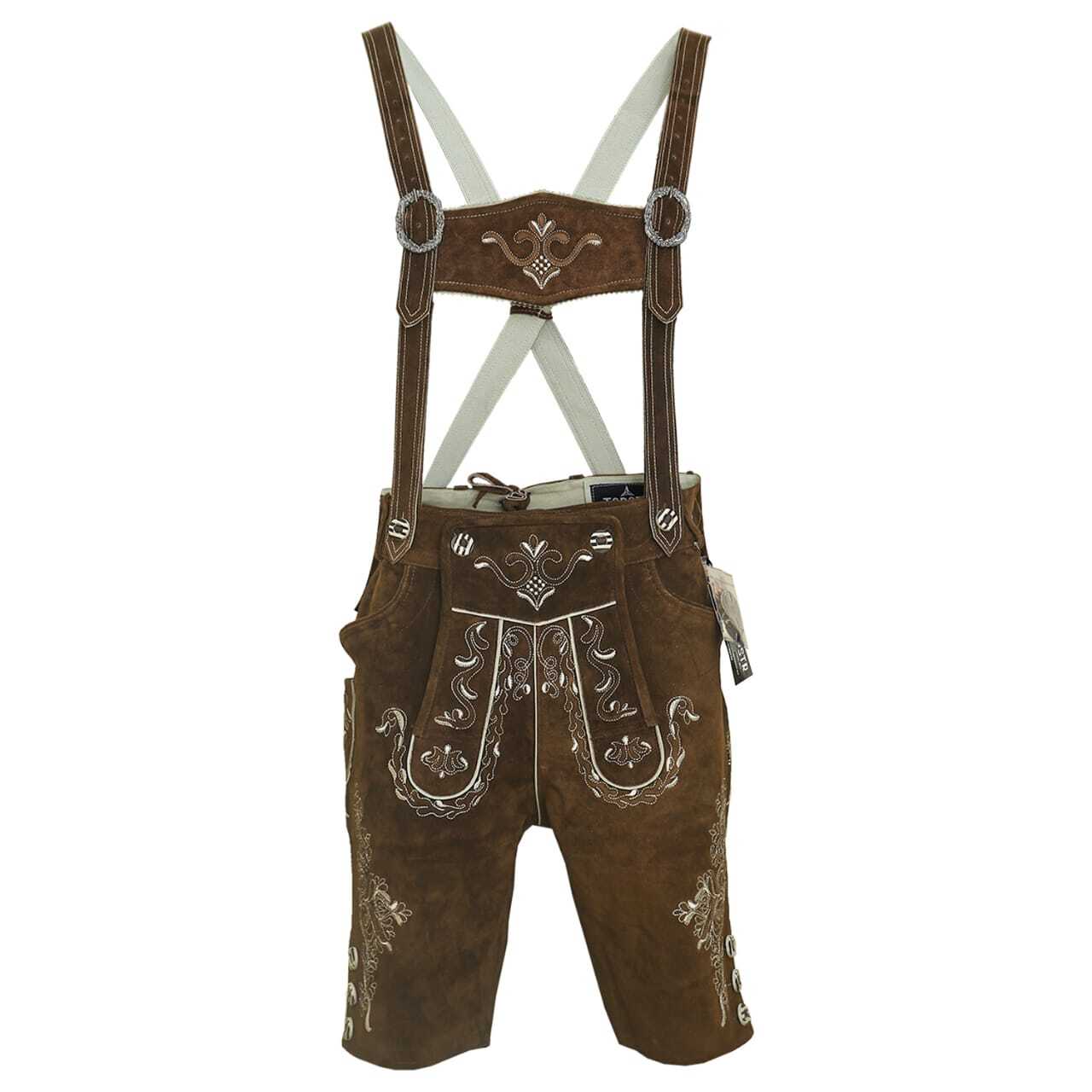 Traditional Lederhosen men’s Bavarian pants Oktoberfest Lederhosen with straps size 46-64