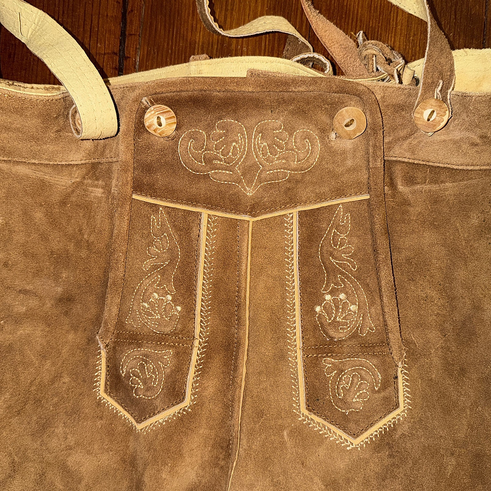 Edelnice Trachtenmode Size 72 Brown Suede Leather Lederhosen Bavarian Shorts