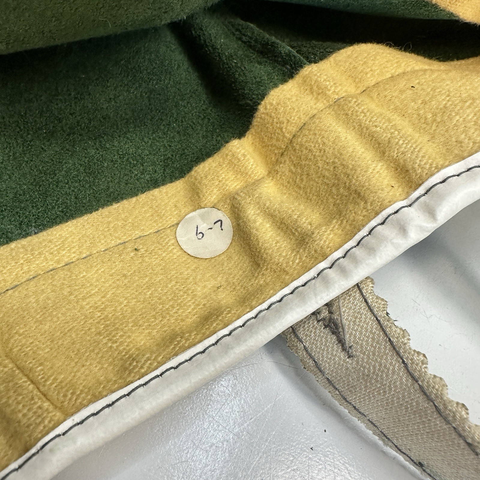 Vintage Green Leather Heart Lederhosen Child Size (see photos for measurements)