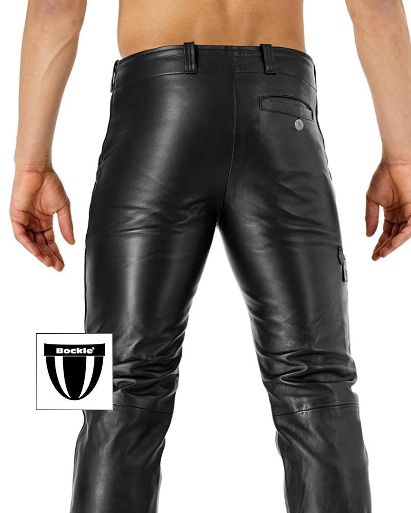 Bockle® BoB Zimmermann Herren Lederhose Lederjeans mit zwei Reißverschlüssen