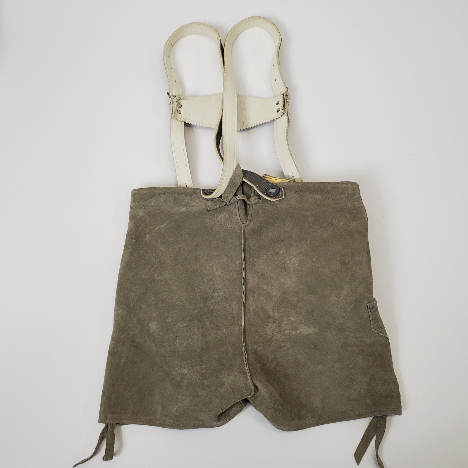 VTG German Lederhosen Child Suede Embroidered Tracht Oktoberfest 2T 4T