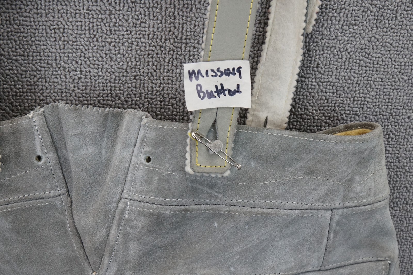 Vintage Lederhosen Shorts Size 32 Green Leather Oktoberfest Costume