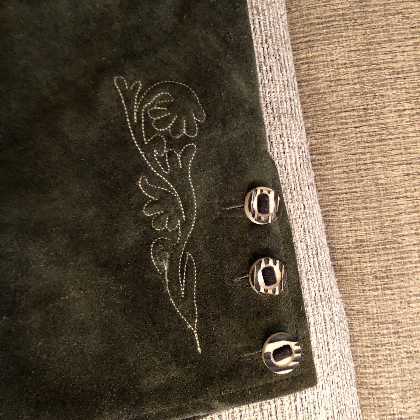 Echoes Order Futter Real Leather With Lining Size 44 With Pockets With Embrodry