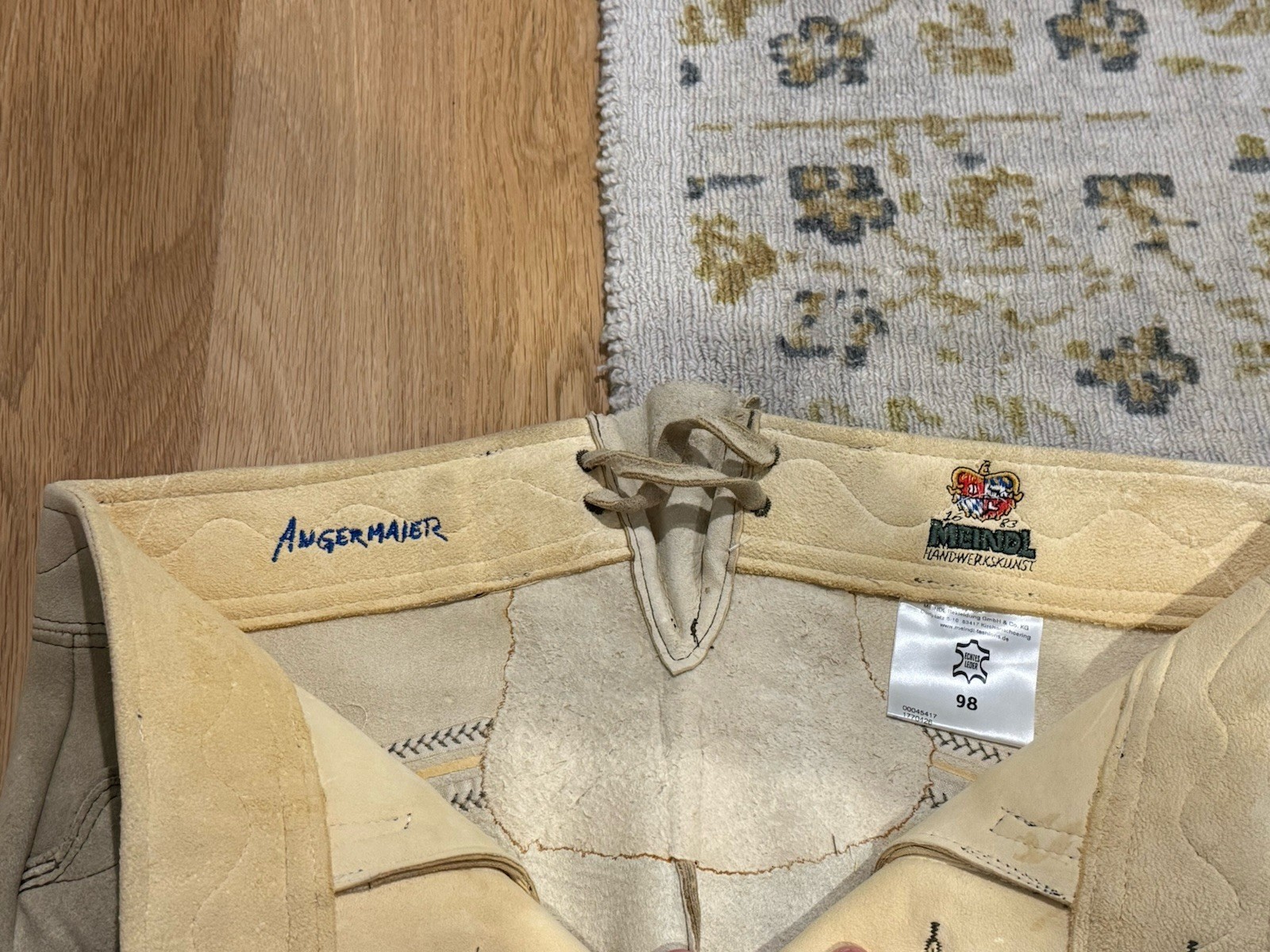 NWT Meindl Angermaier Men’s Lederhosen Trachten Brown Leather