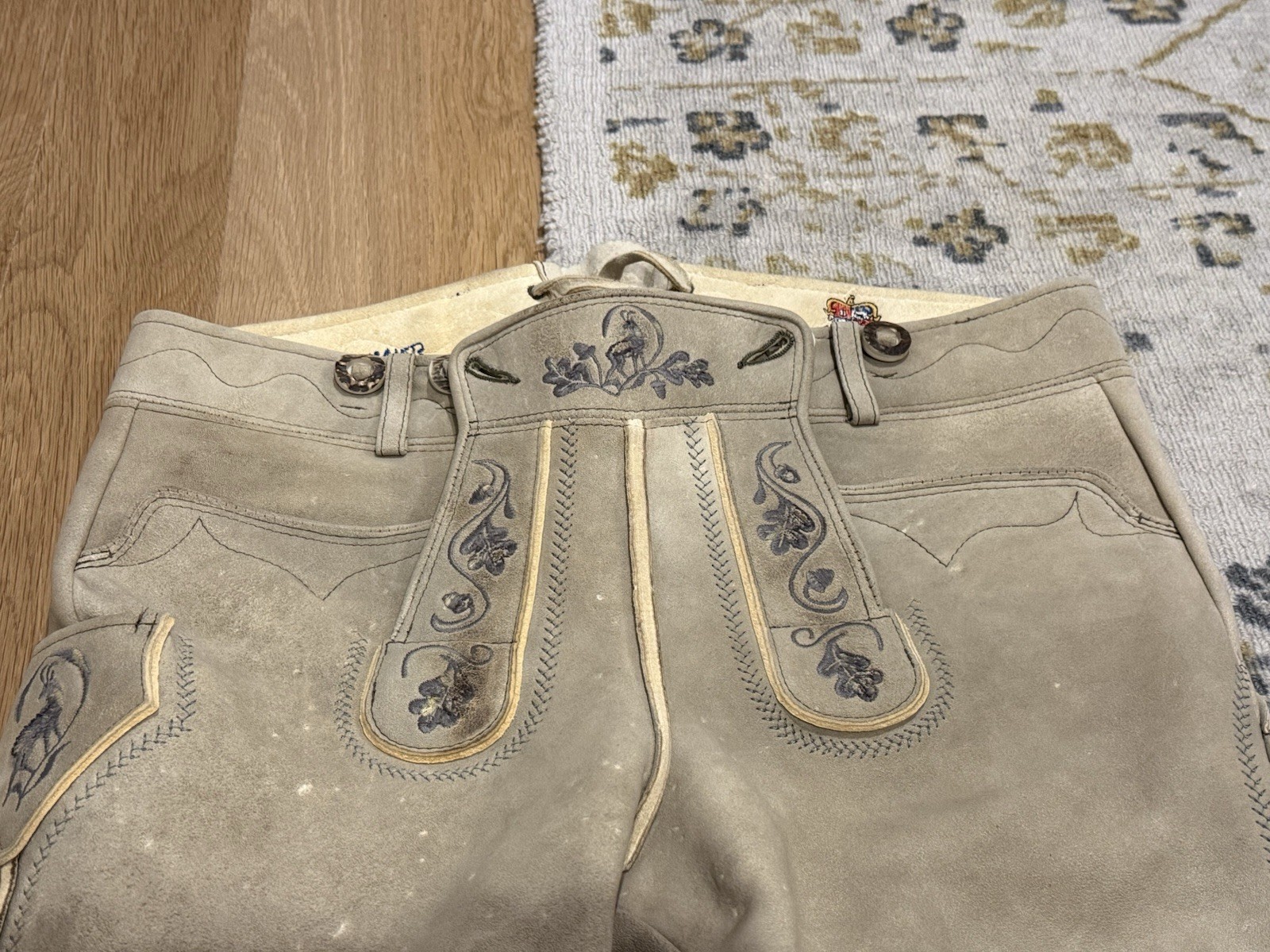 NWT Meindl Angermaier Men’s Lederhosen Trachten Brown Leather