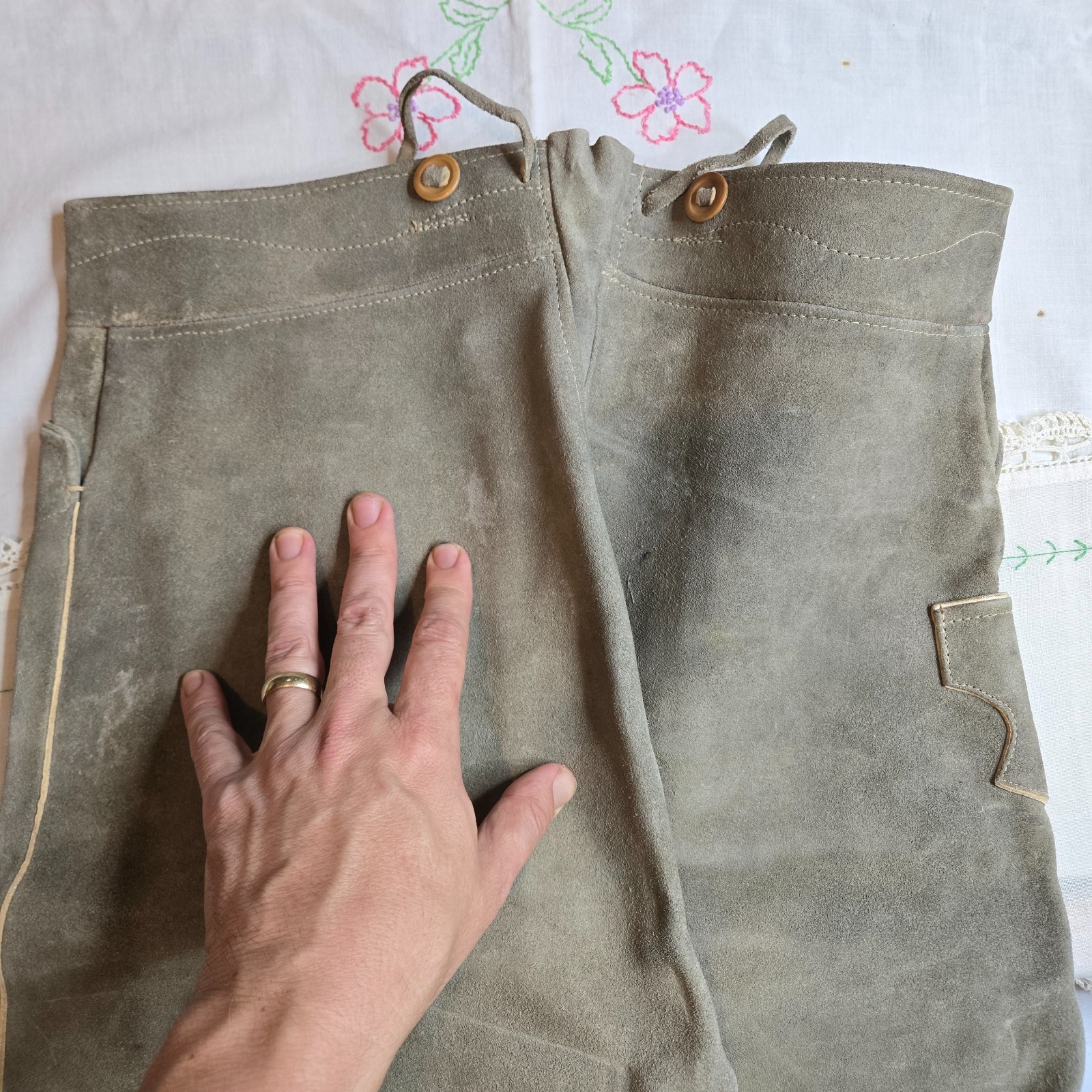 Lederhosen, thick leather material, Authentic