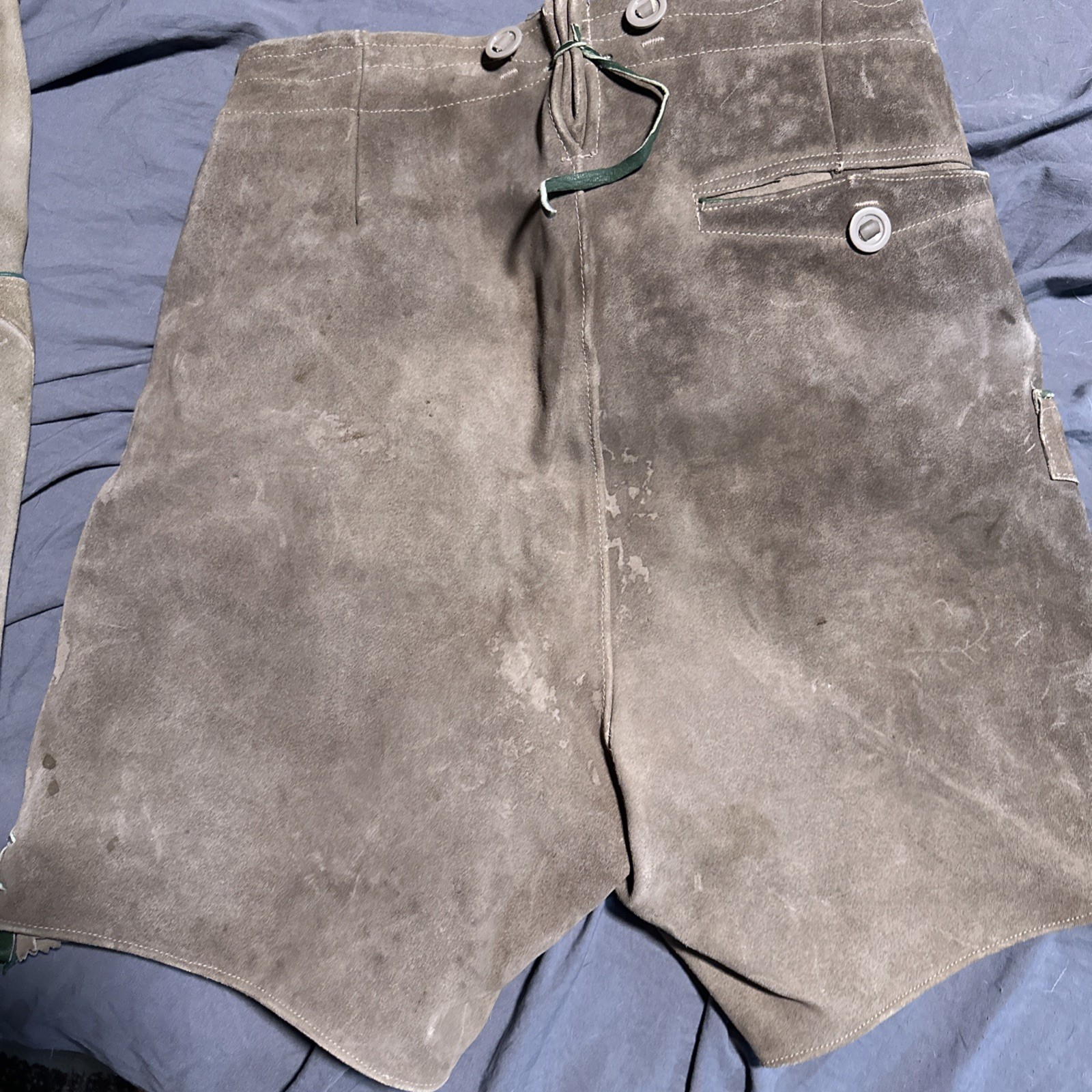 Vintage Men’s/Boys German Bavarian Lederhosen Suede Shorts