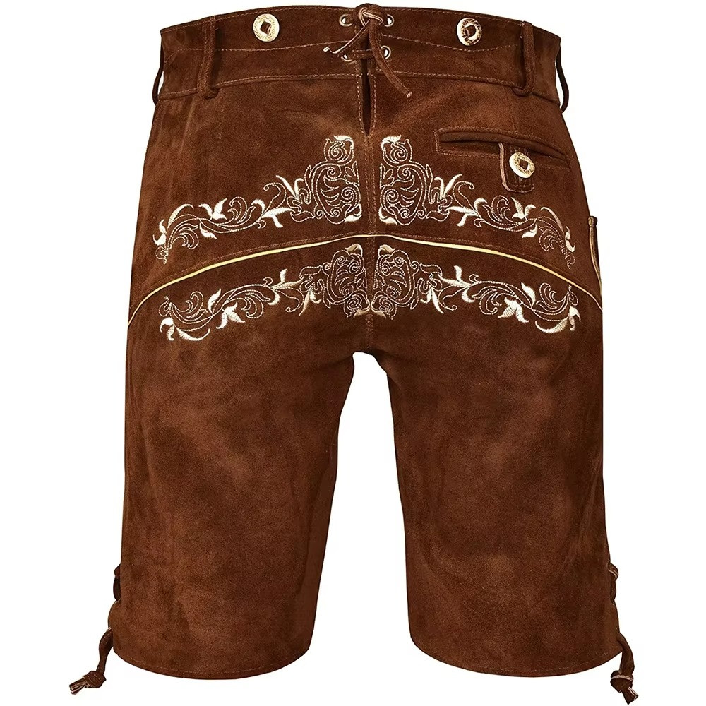 10 Pcs Traditional German Bavarian Lederhosen Oktoberfest Trachten Man Trousers