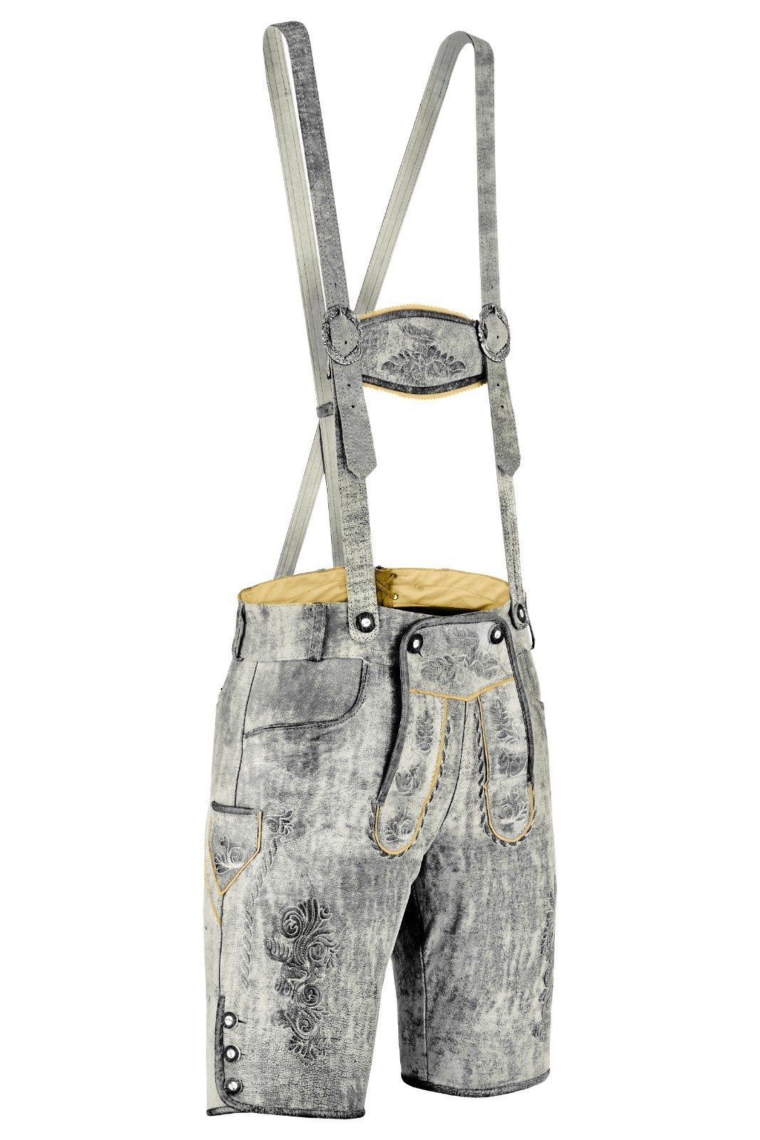German Bavarian Lederhosen Trachten Oktoberfest Leather Men Shorts