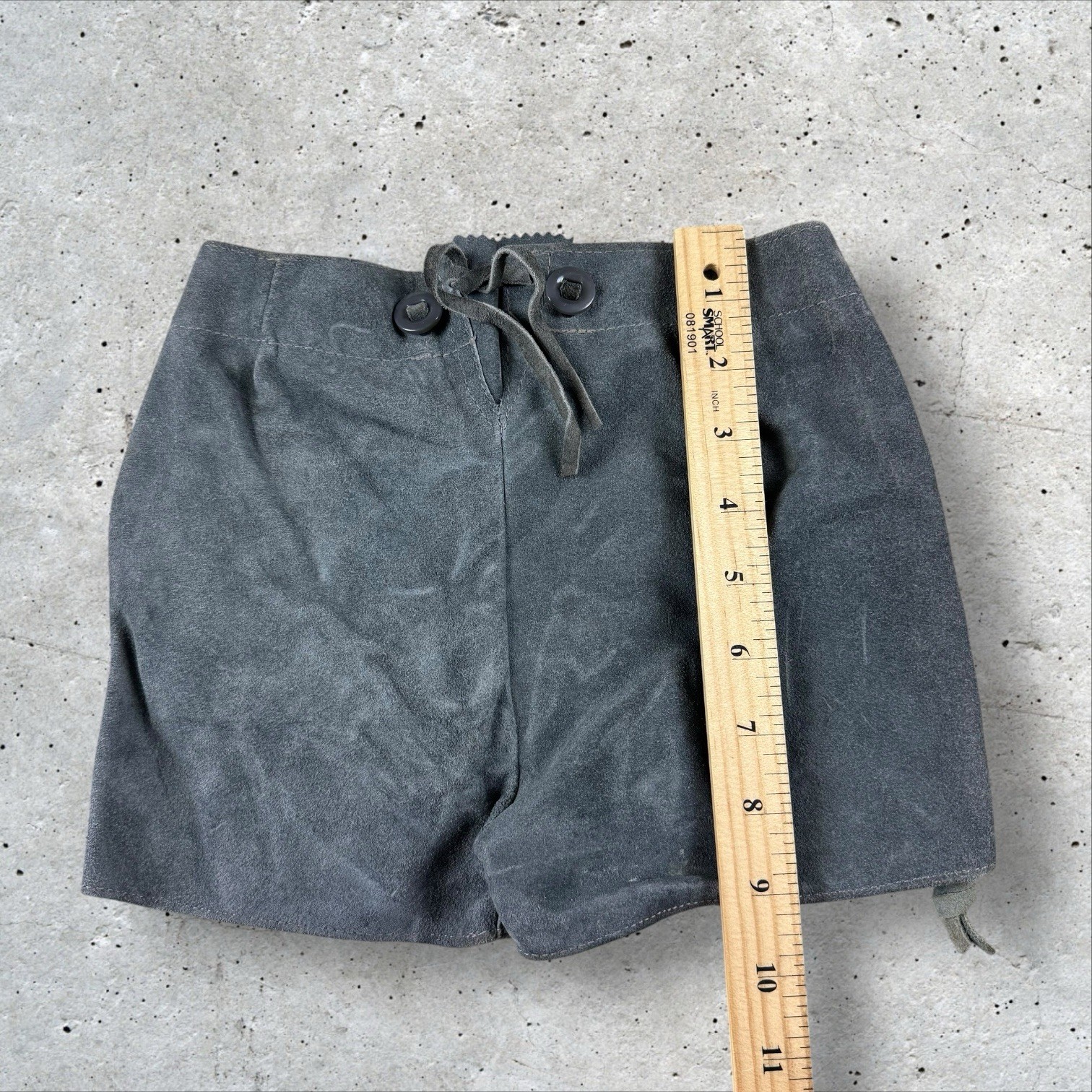 Boys/Toddler Oktoberfest German Gray Lederhosen Leather 18 Inch Waist