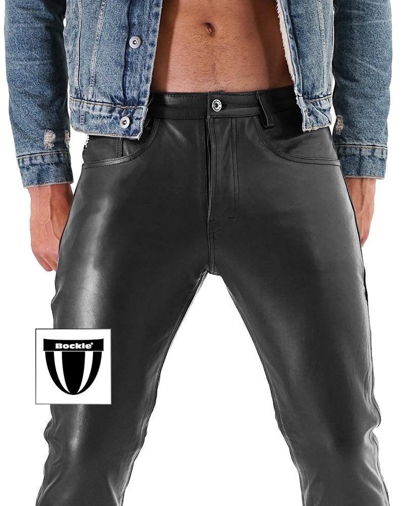 Bockle ® new 411 men’s leather pants leather jeans real leather cowhide