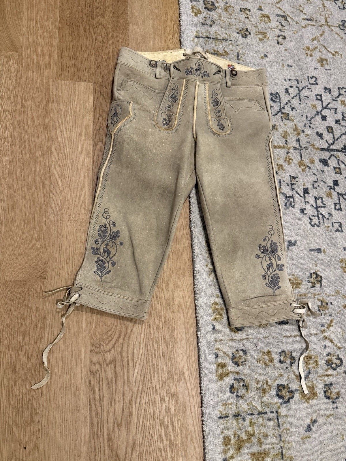 NWT Meindl Angermaier Men’s Lederhosen Trachten Brown Leather