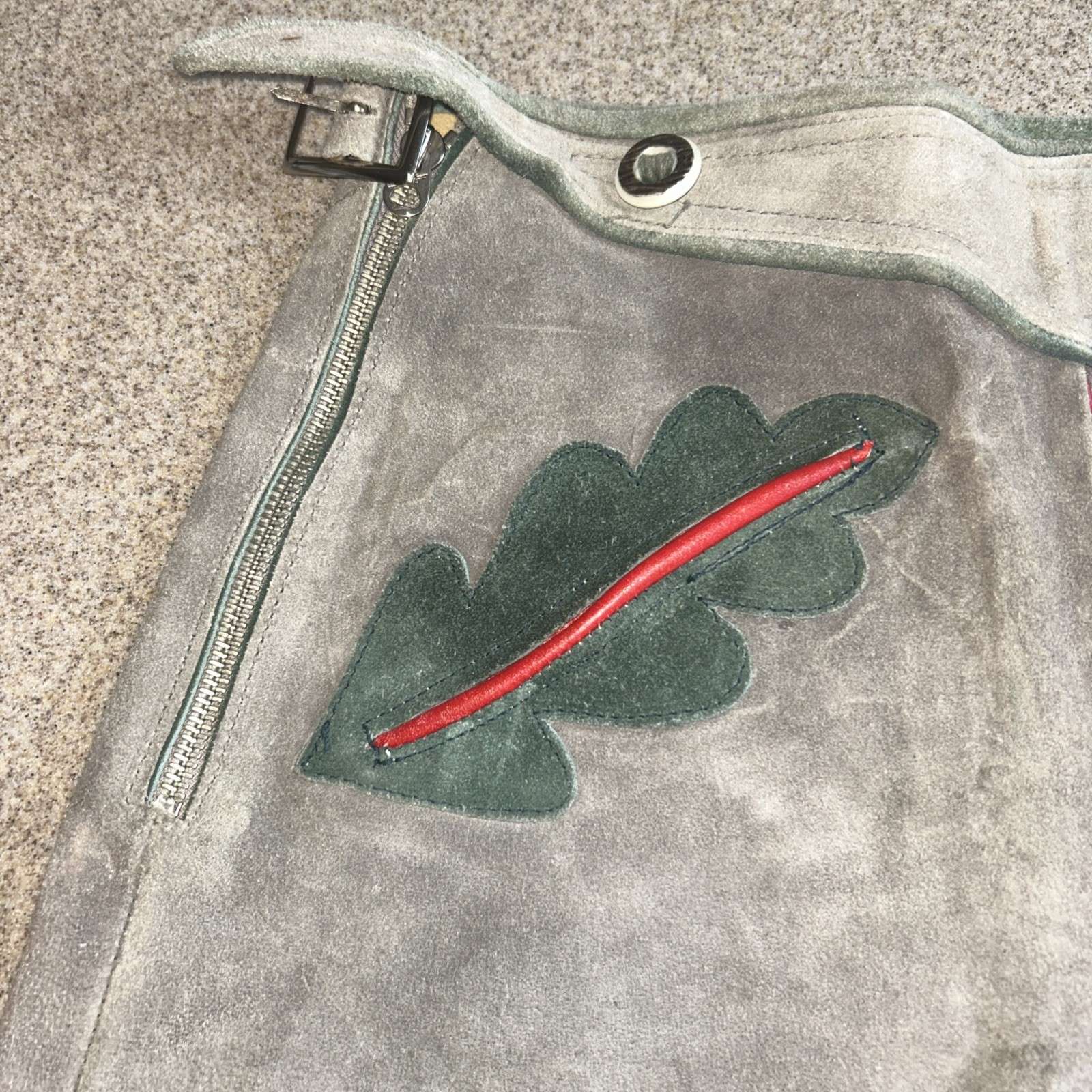 Suede Leather Lederhosen Men Boys Size 28 Authentic German Octoberfest