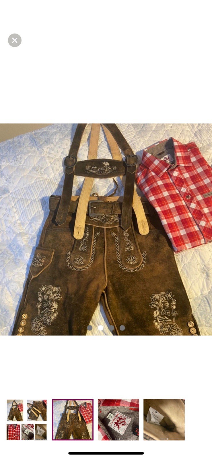 Oktoberfest lederhosen is handmade Set