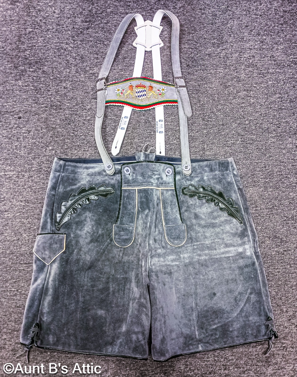 Lederhosen Men’s Ernst Licht German Bavarian Gy Leather Shorts Suspender & Socks