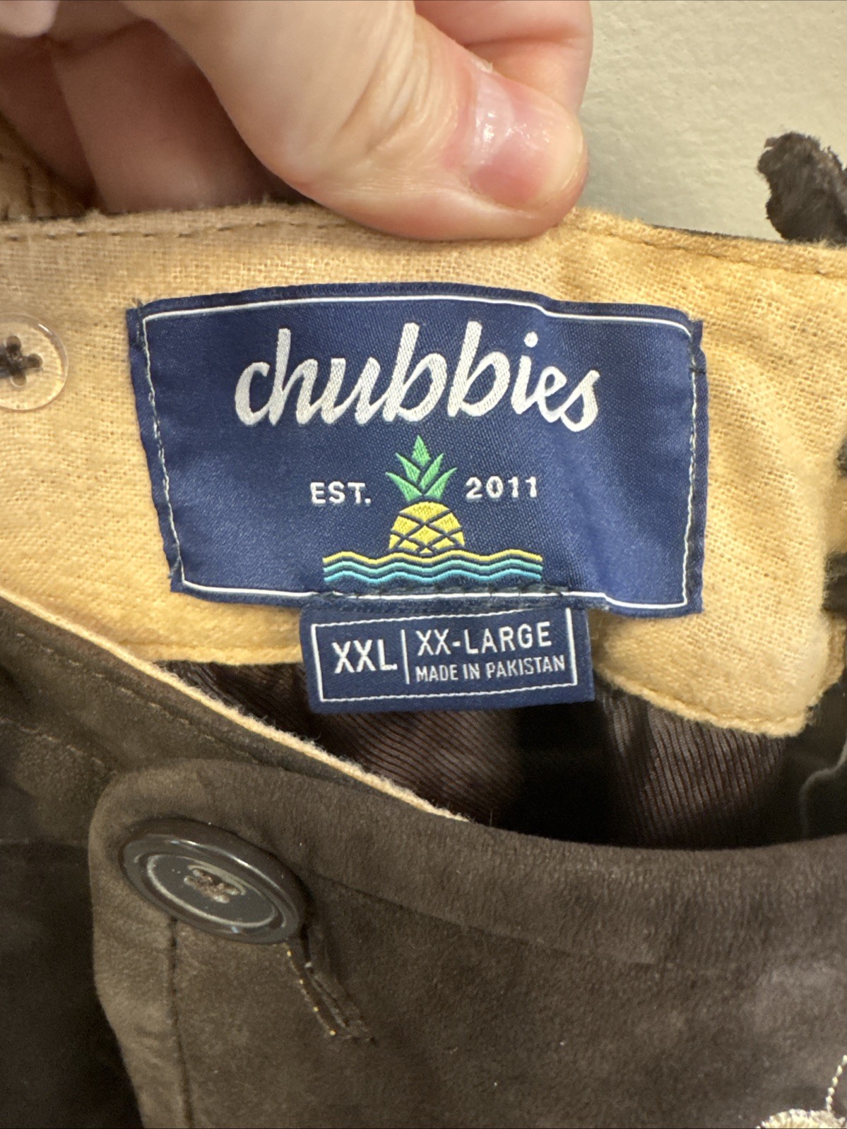 NWT Chubbies Mens 2XL XXL Lederhosen Brown Suede Lamb Leather German Oktoberfest