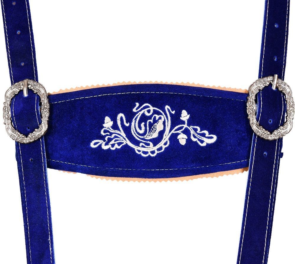 Mens Bavarian LEDERHOSEN Oktoberfest Real Leather with Matching Suspenders Short