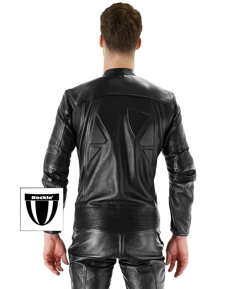 Bockle ® BoB gay zip leather suit suit suit gay biker leather pants Bockleder.de
