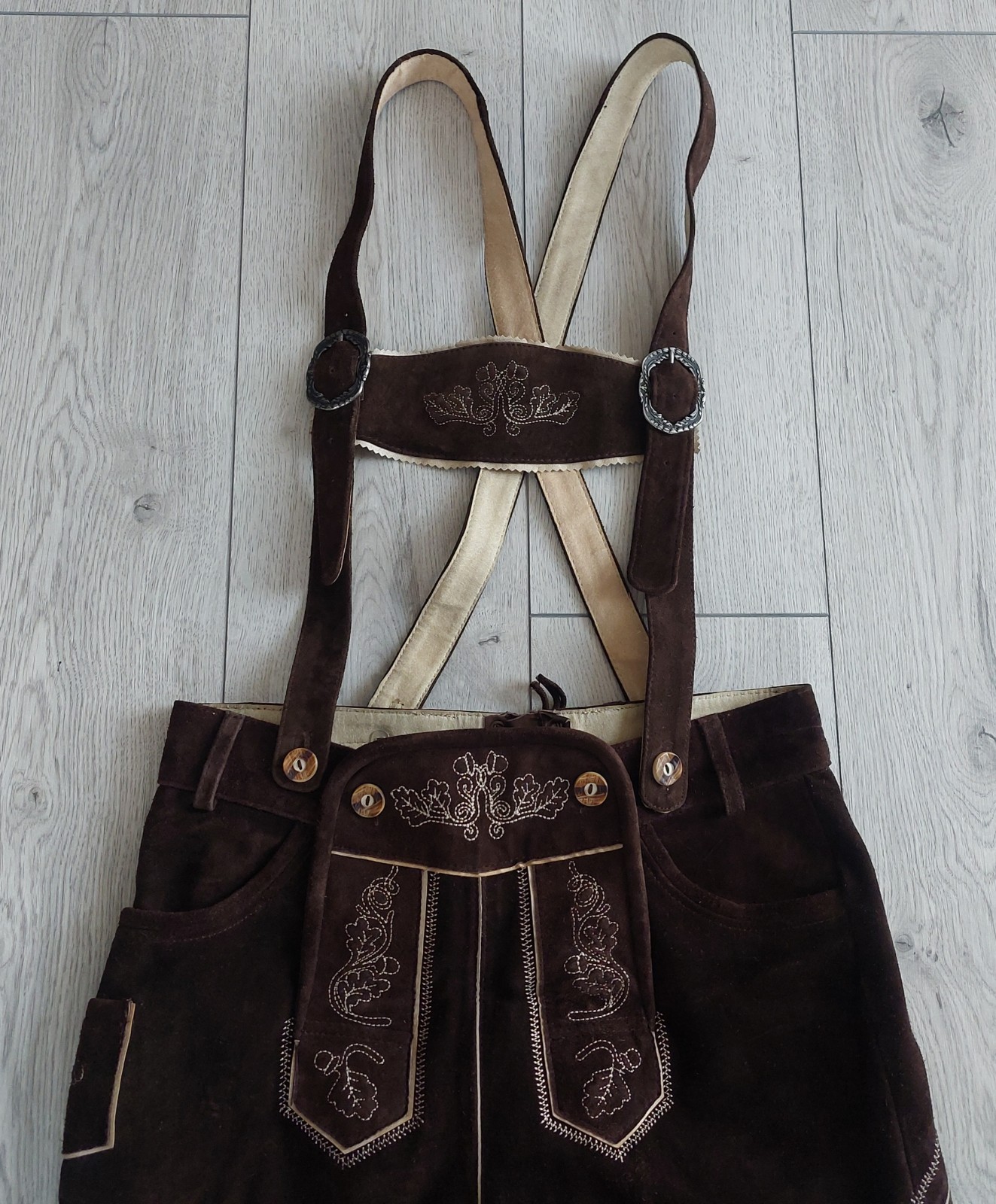 Bavarian Lederhosen LIVERGY, Shorts Leather, size EU 48, US – M , used, Pakistan