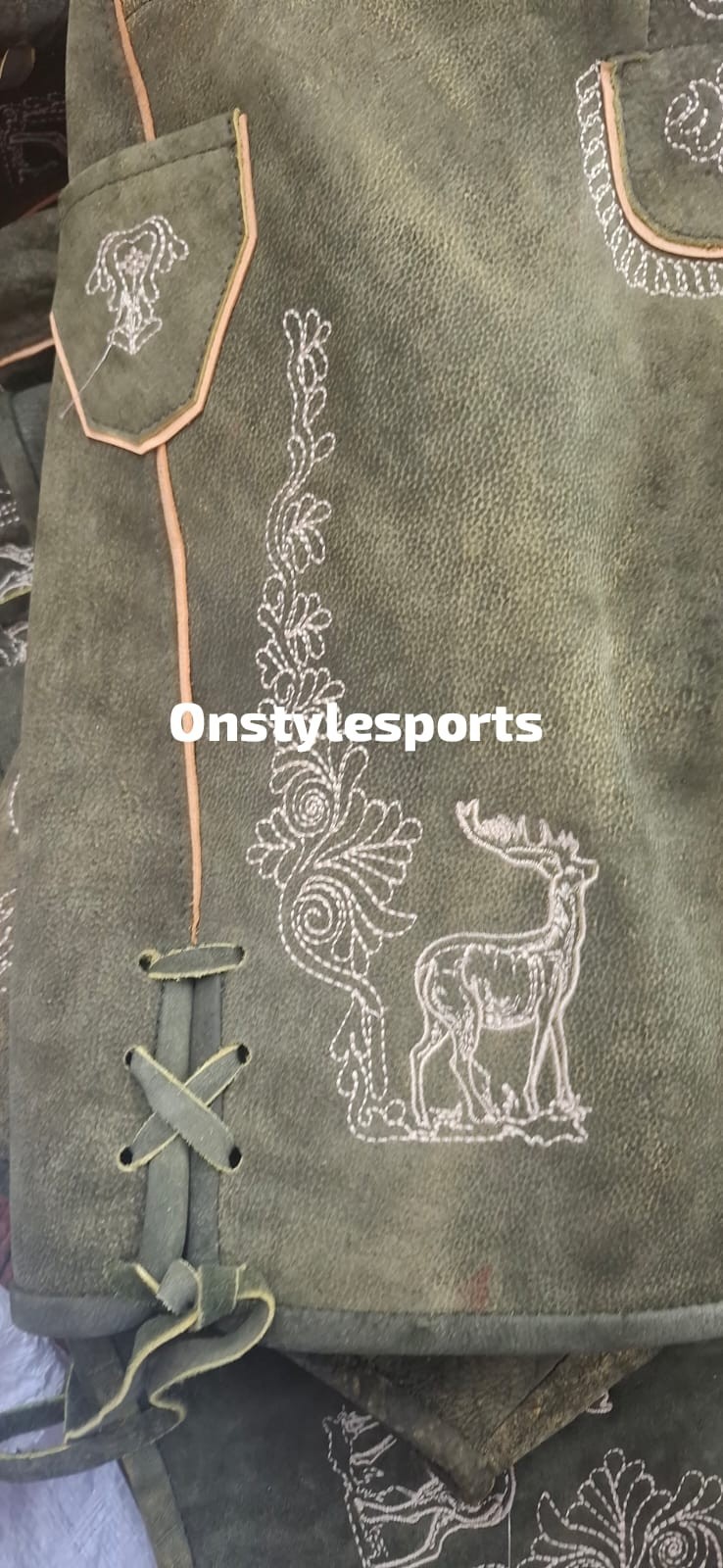 Authentic Bavarian Lederhosen – Genuine Suede Leather Shorts Custom Colors & Siz