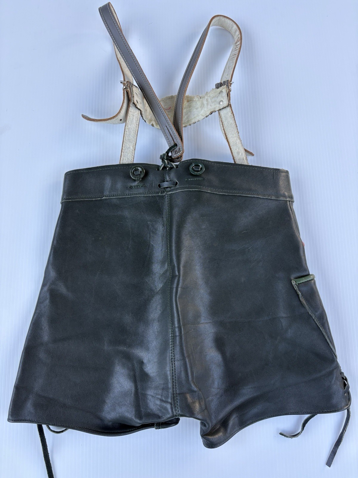 Kids Lederhosen German Bavarian Suspenders Oktoberfest VTG Size In Photos