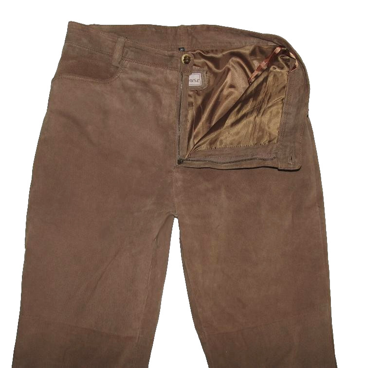 Long -almhäusl- Men’s Costume Trousers/Traditional Leather Pants IN Grey Brown