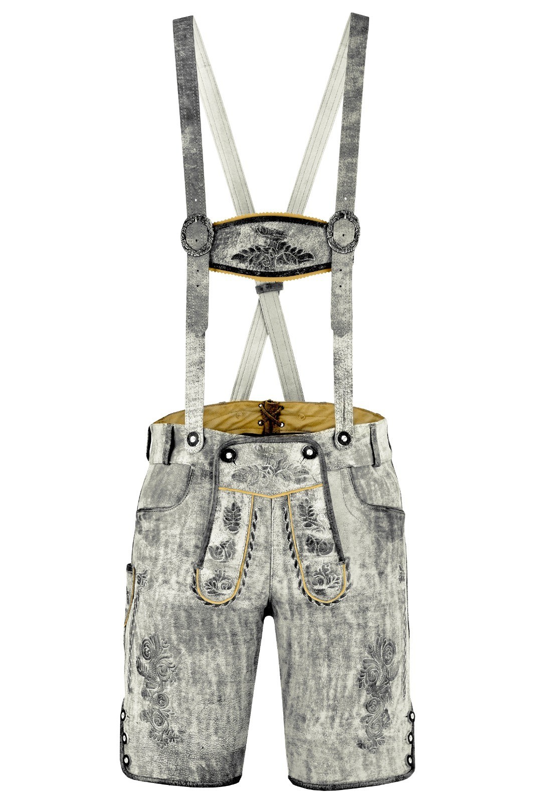 German Bavarian Lederhosen Trachten Oktoberfest Leather Men Shorts