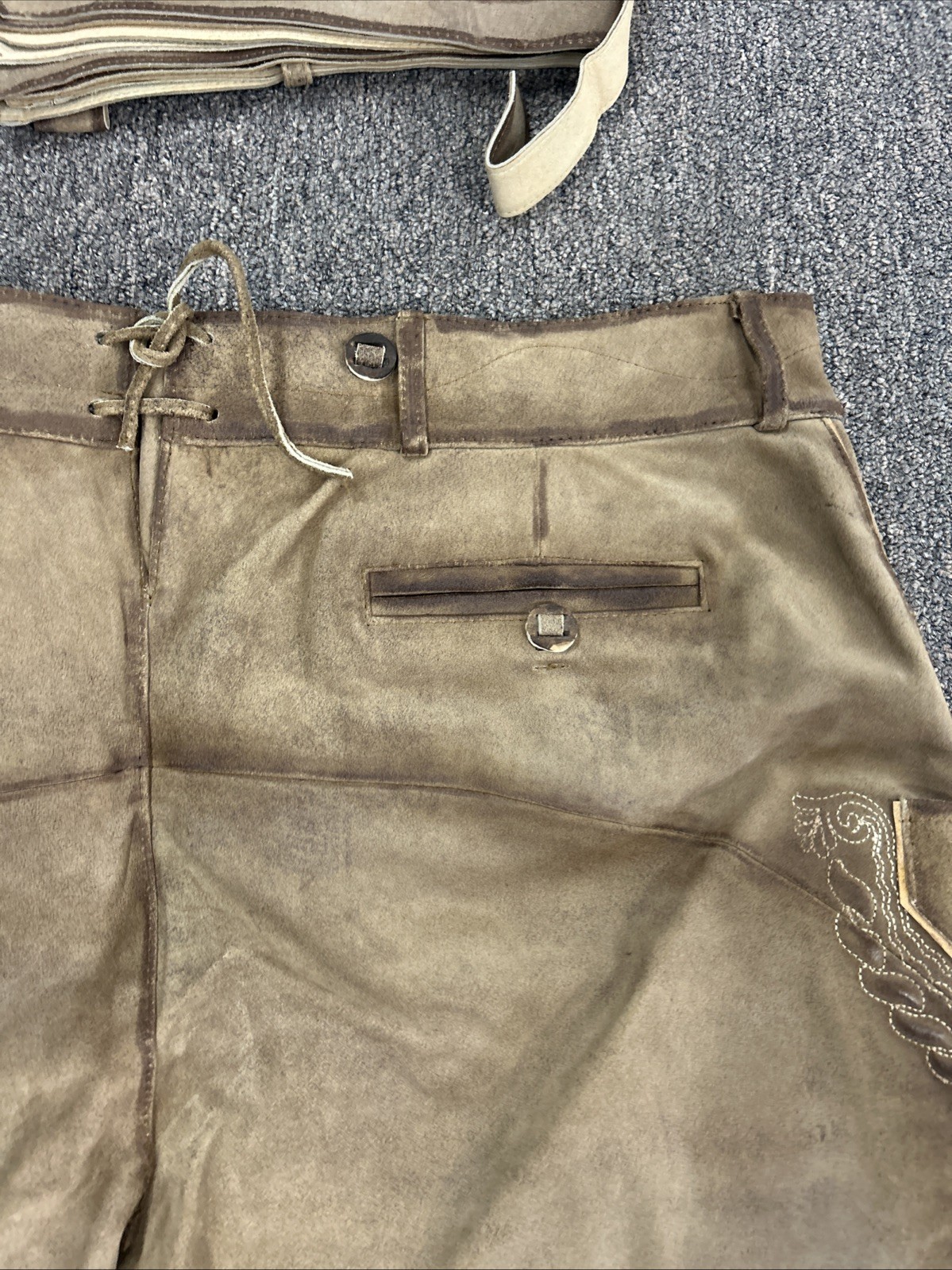 lederhosen Store men leather Shorts Bavarian Classic 58 EU 41-42 Uk/US