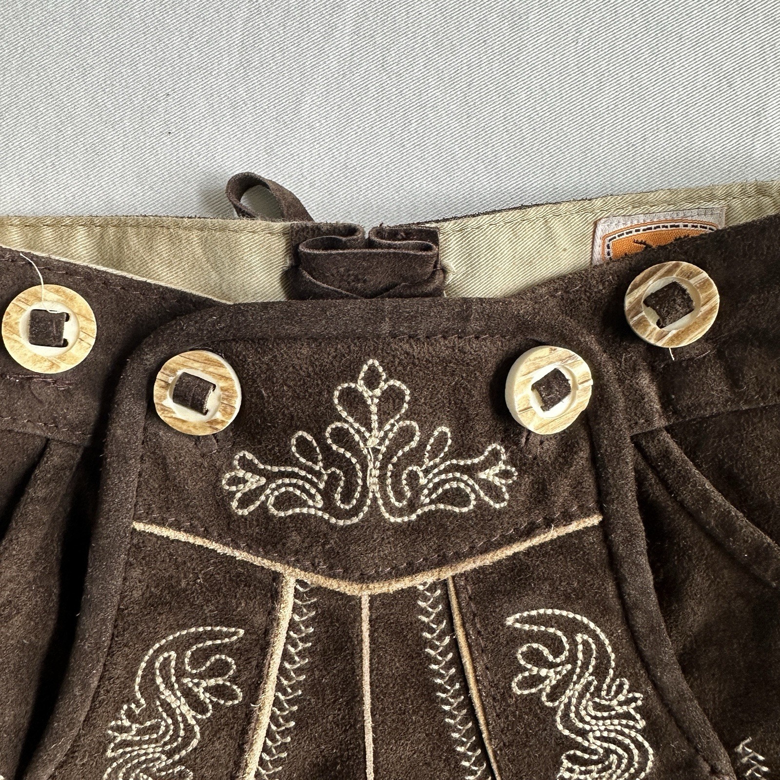 Country Maddox Boy’s Lederhosen Suede Leather Size 98 Youth Boys