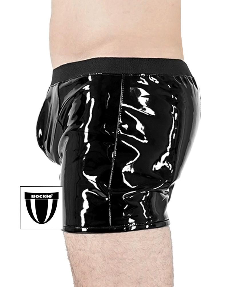 Bockle® PVC Boxer Shorts Gay Faux Leather Underwear Underpants Shiny