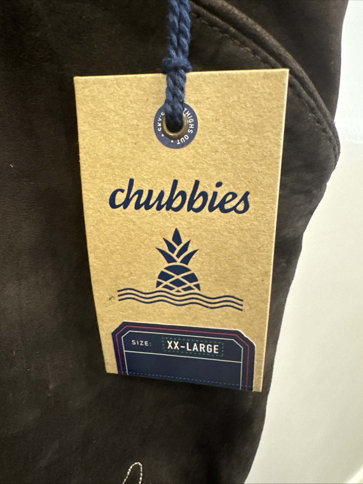 NWT Chubbies Mens 2XL XXL Lederhosen Brown Suede Lamb Leather German Oktoberfest