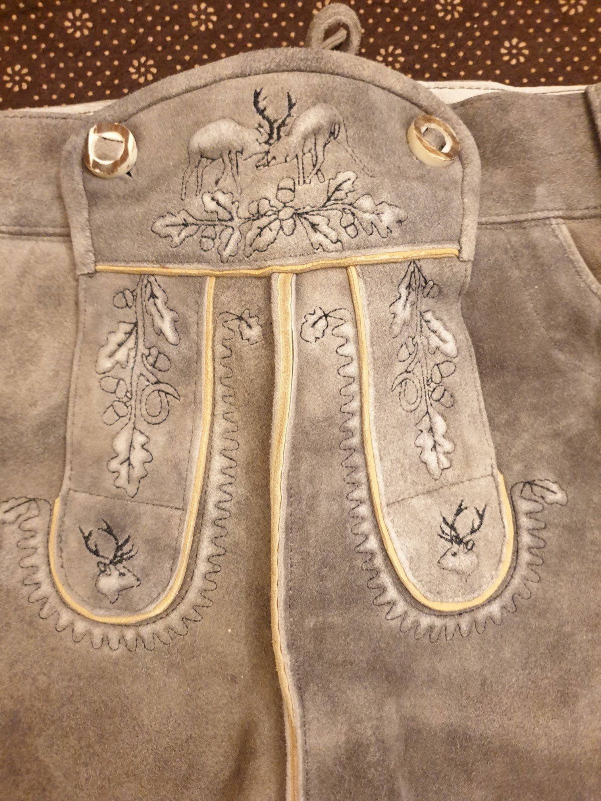 NEW German Oktoberfest Bavarian Mens Trachten Lederhosen Pants Size 36