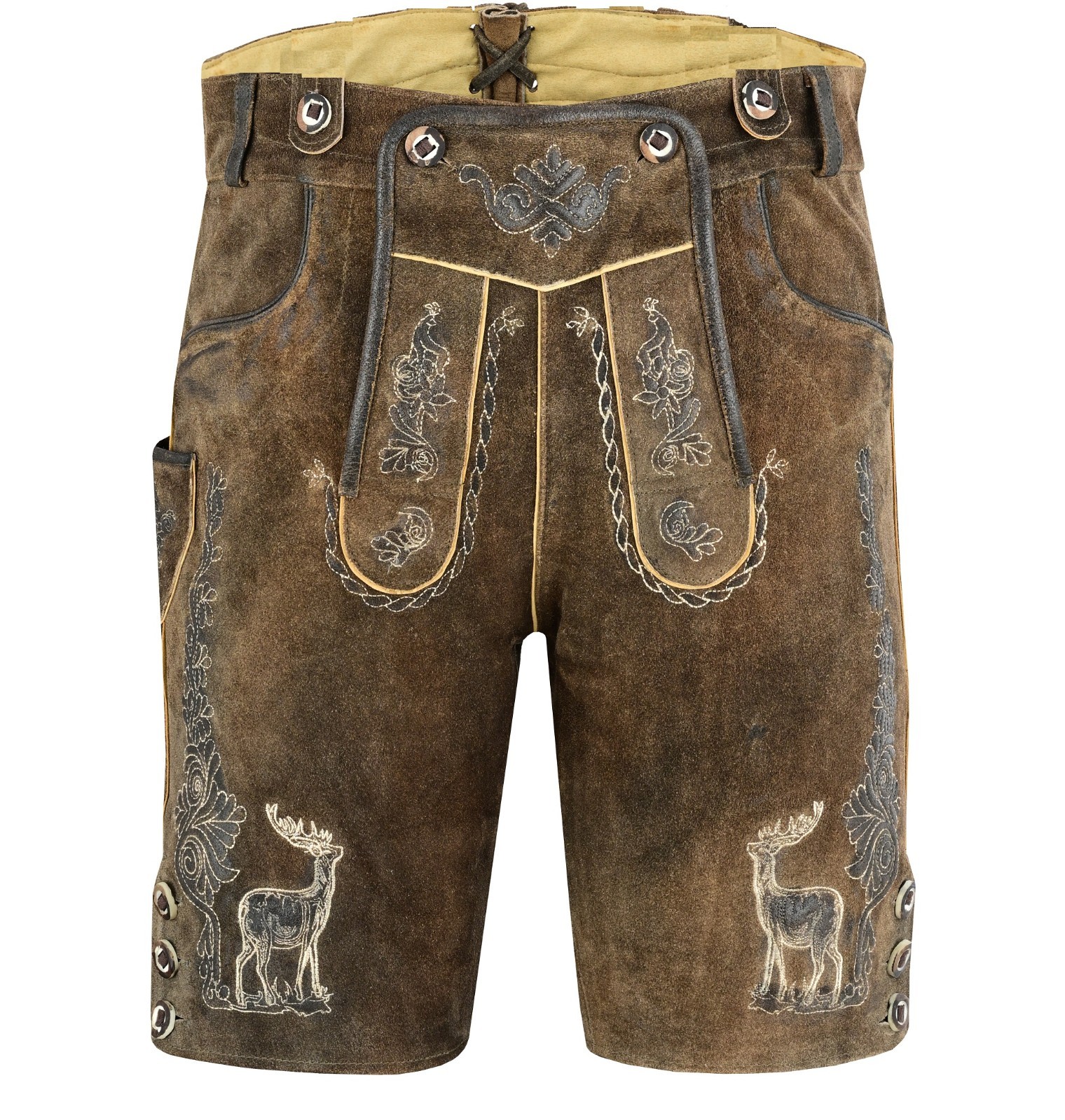 Authentic Bavarian Lederhosen Oktoberfest Costume Suede Lederhosen German Outfit