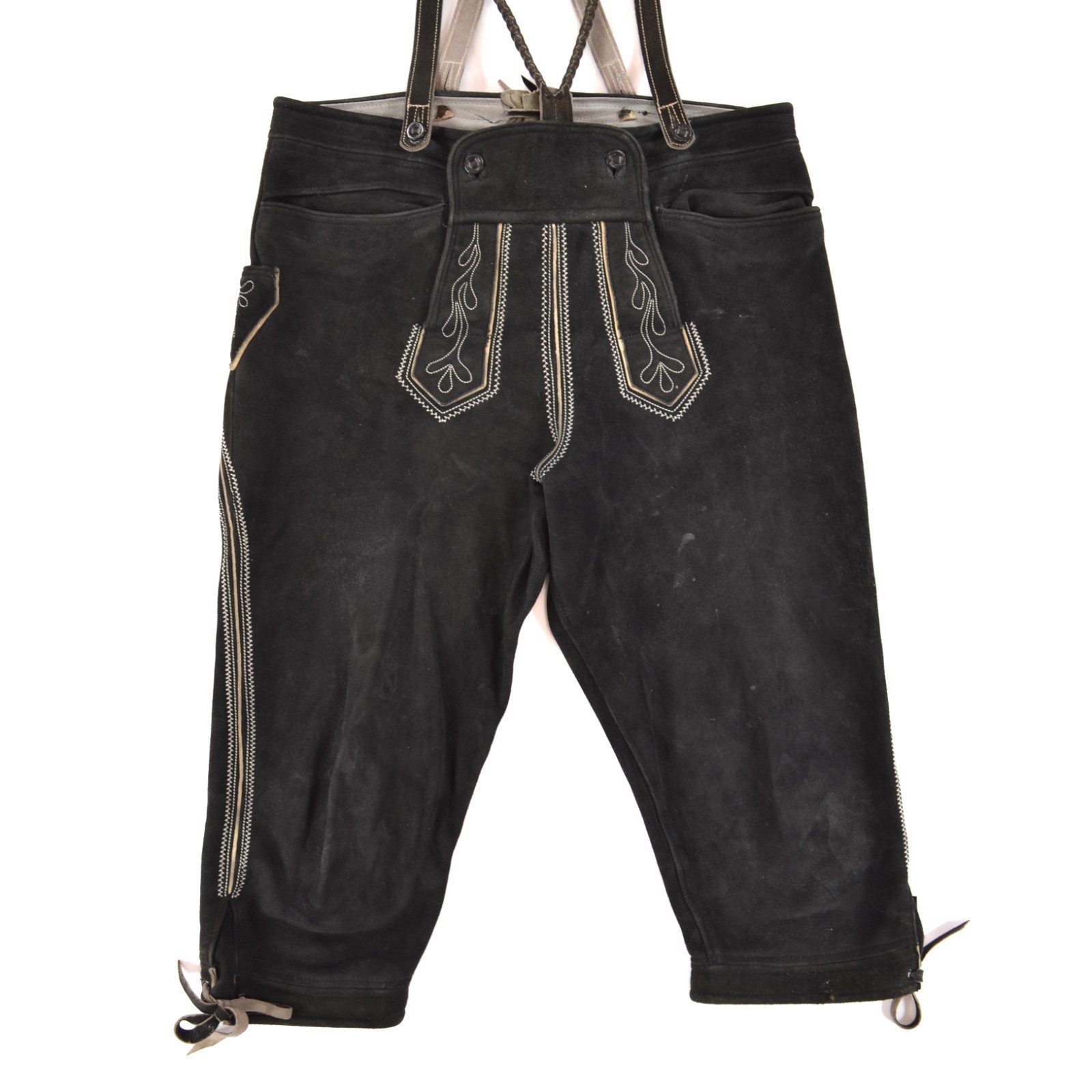 Vintage HandMade Bavarian Lederhosen Leather Pants Men’s sz US ~ W38 / EUR ~ XXL