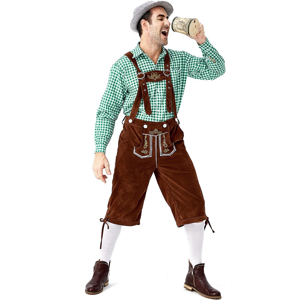 TRADITIONAL MENS BAVARIAN LEDERHOSEN OKTOBERFEST LEDERHOSEN GERMAN SUSPENDER