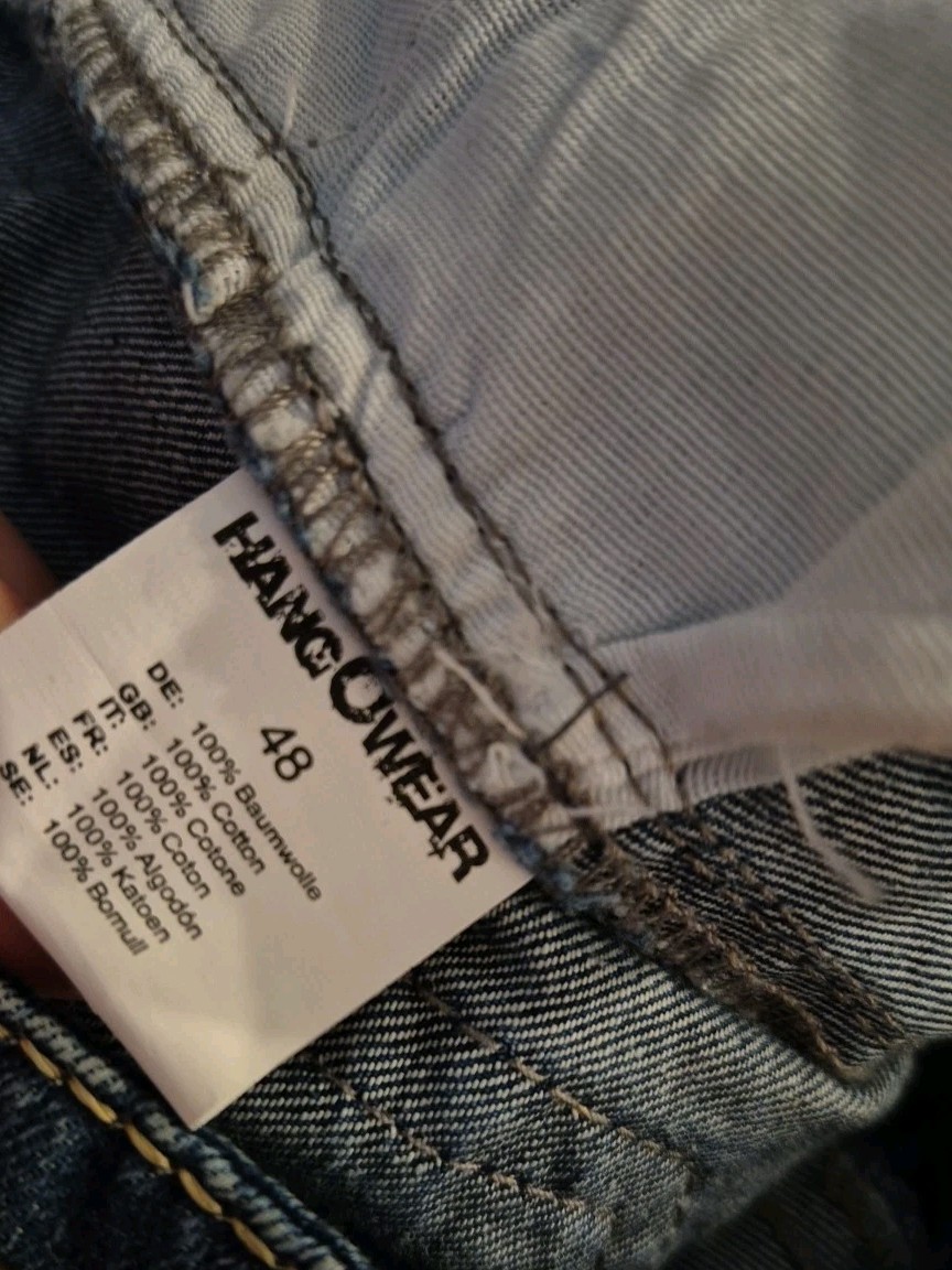 Nwt German Trachten Modern Denim Lederhosen 34″ Waist w/Suspenders Oktoberfest