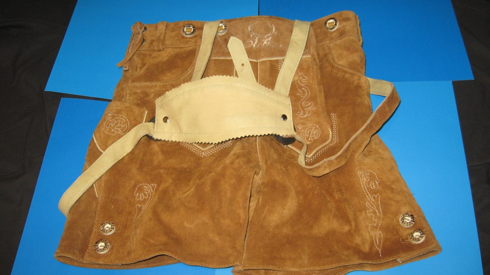 Bavaria Trachten Leather Lederhosen Shorts – Size 11-14 Pre owned. Excellent