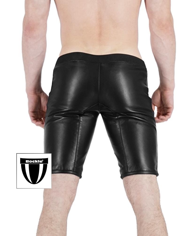 Bockle® Long Leather Lamb Boxer Sexy Leather Lamb Shorts