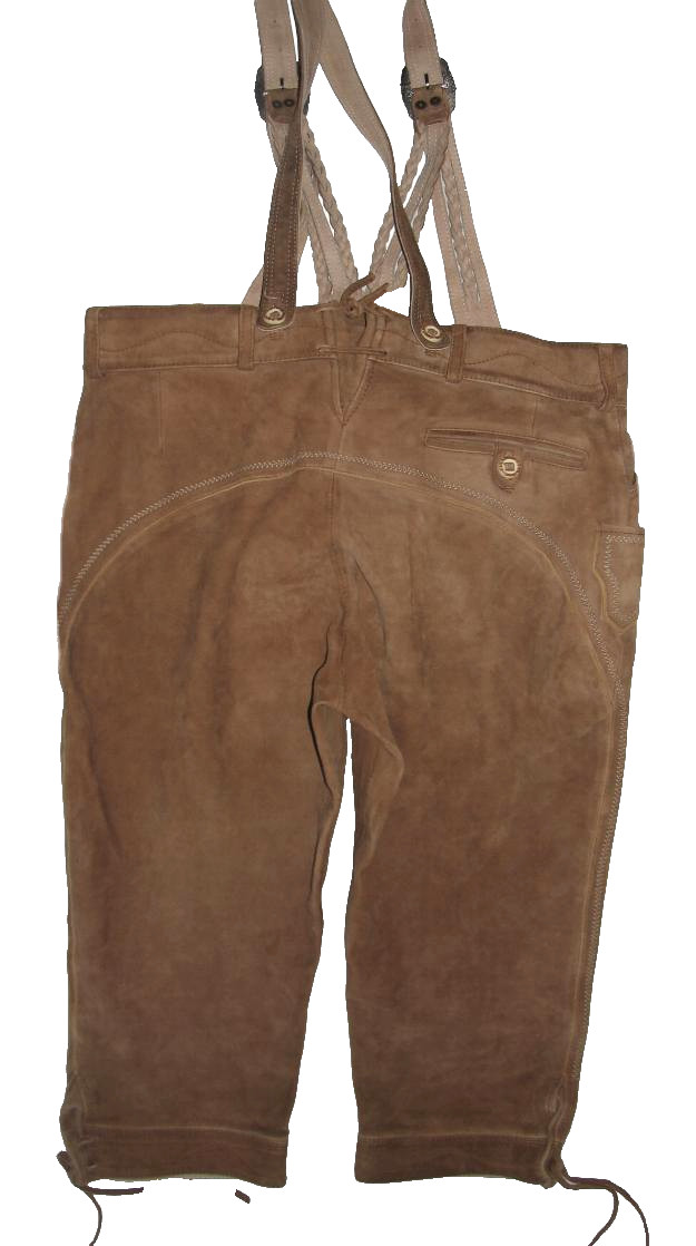S`Landgwand – Costume/Traditional Costume Kniebund- Leather Pants IN Brown Size