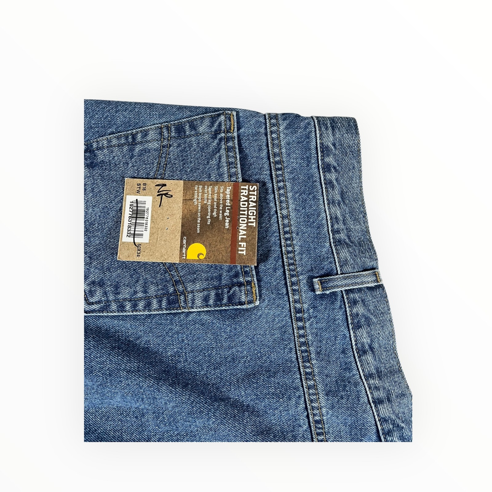 Carhartt Straight Traditional Fit Men’s Denim Jeans 50×34 New With Tags
