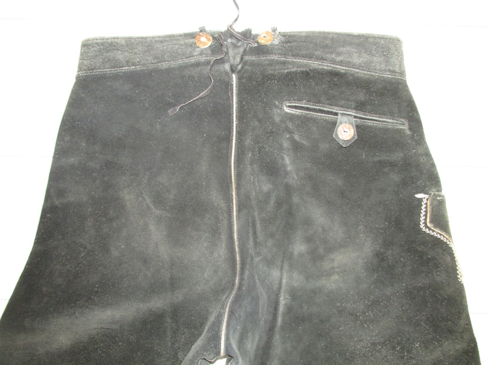 Vintage 50 60er Jahre Kniebund Lederhose Gay Größe 50 innen Glattleder: weich